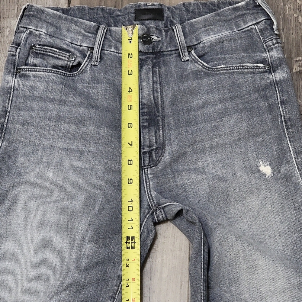 Mother High Waisted Looker Ankle Nick Fray Jeans - Picture 8 of 16
